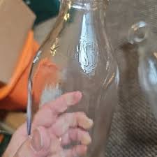 LOT OF 3 VINTAGE CONVERVO ONE QUART SIZE GLASS MILK BOTTLES ...