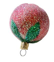 Vintage Sugared Fruit Glass Ornaments 5pc Set Germany-Hand Blown & Painted NOS | eBay