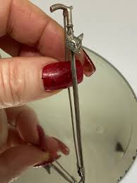 Antique Rare Victorian Sterling Silver Foxes Head & Crop Long Brooch - Etsy