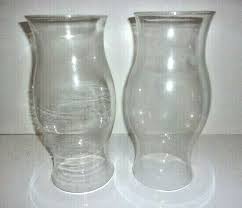 5" d clear glass hurricane lamp candle chimney globe shades