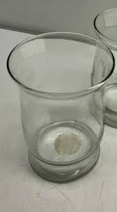 Indiana Glass 8" Clear Crystal Hurricane Lamp Candle Holder ...