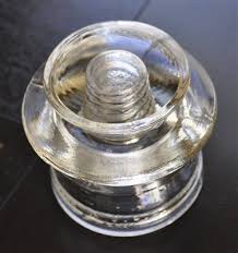 Hemingray-53 yellow glass insulator display