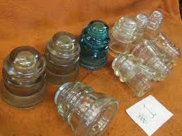 Vintage 10 Electricor Telephone Line Insulators Glass Pyrex Hemingray Armstrong | eBay Australia