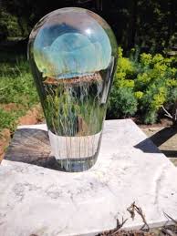Satava Glass Moon Jellyfish Sculpture about 9" tall 1998 | eBay