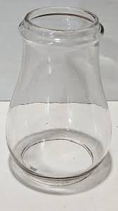 Vintage 6 5/8" Clear Glass Barn Railroad Lantern Globe | eBay