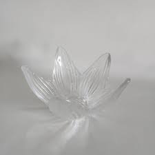 Mid Century Rosenthal Clear Glass Textured Knot Candleholder - Etsy