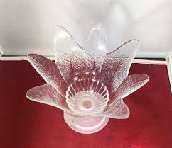 Vintage-candy Dish-vase-clear-glass-studio Nova-portugal-flower - Etsy Canada
