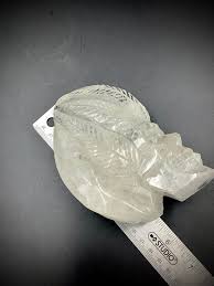 Clear Quartz Crystal Skull With Feathers Shaman Blessed ...