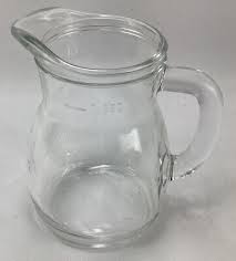 Vintage Clear Glass PitcherCreamer 8”” Italy | eBay