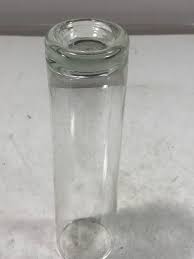 Set of 6 Art Glass, tall and small Bud Vase Clear Heavy Bottom 7.5" and 4" | eBay