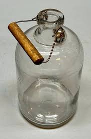 Vintage Glass Jug, Vintage Glass Bottle, Vintage Milk Bottle ...