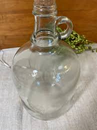 Lamp Antique Large Gallon Round Tall Bottle Green Clear ...