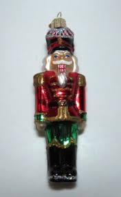 Nutcracker Soldier Old World Christmas OWC Blown Glass 4.5 ...