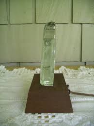 Vintage Glass Owl in Tree Night Accent Light on Wooden Base ...