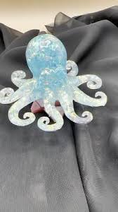 iridescent octopus made withe iridencent cellophane. ocean ...
