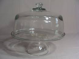 Clear Glass Pedestal Cake Stand With Lid (Holds A 9" Cake ...