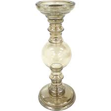 Copper Glass Candle Holder Tall - Fashion Flooring & Interiors