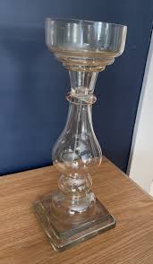 Cindy Crawford Style F8PB145L Candle Holder Amber Glass | eBay