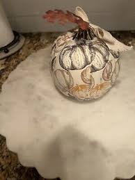 Ashland Pumpkin Paper Mache Style Decor Fall Harvest Thanksgiving Halloween Vtg? | eBay