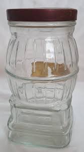 Wild Flower Honey Jar Coin Bank Glass 22 ounce Clear 5.5" tall Embossed Design | eBay