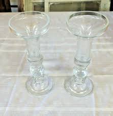 SOUTHERN LIVING AT HOME-GLASS- CHELSEA CANDLESTICKS- TALL ...