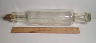 Glass Rolling Pin 14" with Cork VTG | eBay