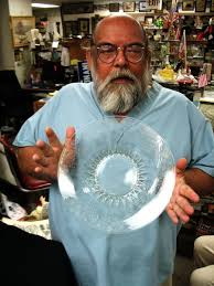 12" bowl glass etched florentine new martinsville nr | eBay