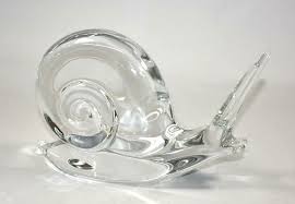 VINTAGE GLASS ART Elephant Paper Weight Art Glass ...