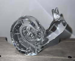 1980s Abstract Blown Glass Human Head Figurine, Bizarre Art ...