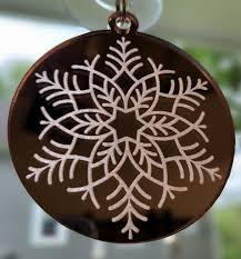 Snowflake Christmas Ornament - Holiday Ornament ...