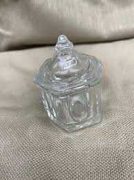 AVON Glass Dish w/ Lid cute 3" x 2.5" no chips Vintage Small | eBay