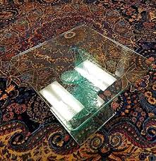 MII HANDICRAFTS Glass Spiral End Table (Set of 2, 18x18x18 ...