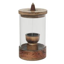 Better Homes & Gardens Wood & Glass Backflow Incense Burner Kit with Scent Cones - Walmart.com