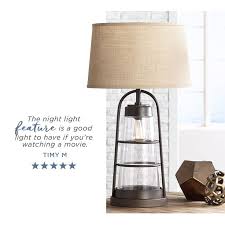 Industrial Lantern Table Lamp with Night Light #MyLampsPlus #lampsplus #lighting #lightingtrendz #diy #modernlighting #productreview #homedecor #homedesign #interiordesign #lightinginspo #nightlight #tablelamp #industriallantern #lanternstyle ...