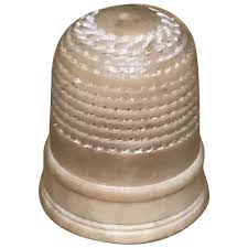 Uncommon Antique Vegetable Ivory Thimble. For Sale at Ruby Lane
