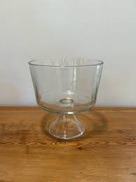 Vintage Glass Pedestal Trifle Bowl With Original Box ...