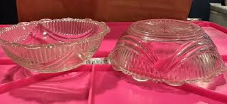 2 Vintage Starburst Fluted Edge Glass Bowls, Ridged Sides | eBay