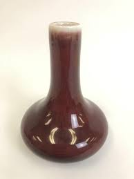 Lot - Chinese Red Old Porcelain Vase Signed