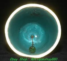 5.9"Old Chinese Dynasty Pure Bronze Cloisonne Flower Pattern Small Bell Statue | eBay