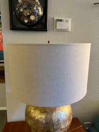 Vintage Mid Century Modern Gold Capiz Shell Table Lamp Chinoiserie Brass Chinese Asian - Etsy