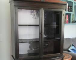 Vintage China Hutch Display Cabinet Bookshelf Bookcase ...