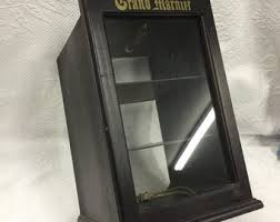 Antique General Store Display Case Grand Marnier Wooden ...