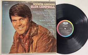Vintage 1968 Vinyl Record Album by Glen Campbell Wichita ...