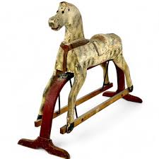 Lot - Wooden Painted Hobby Horse