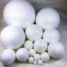 Beautiful White Styrofoam Bulk Christmas Ball Ornaments ...