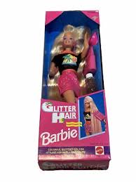 Glitter Hair Barbie 1993 Vintage Mattel -Super Long Hair! New In Box! 💕🔵🟠💕 | eBay