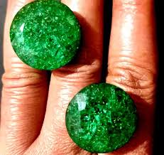 Natural Colombian Emerald Round Cut 60 Ct Certified Green ...