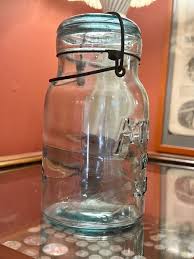 Antique Atlas E-Z Seal Aqua Blue Mason Jar | eBay