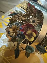 Cartier Sterling Silver Enameled Multi Color Flowers Basket ...