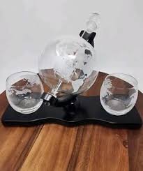Whiskey Decanter Globe Set | eBay